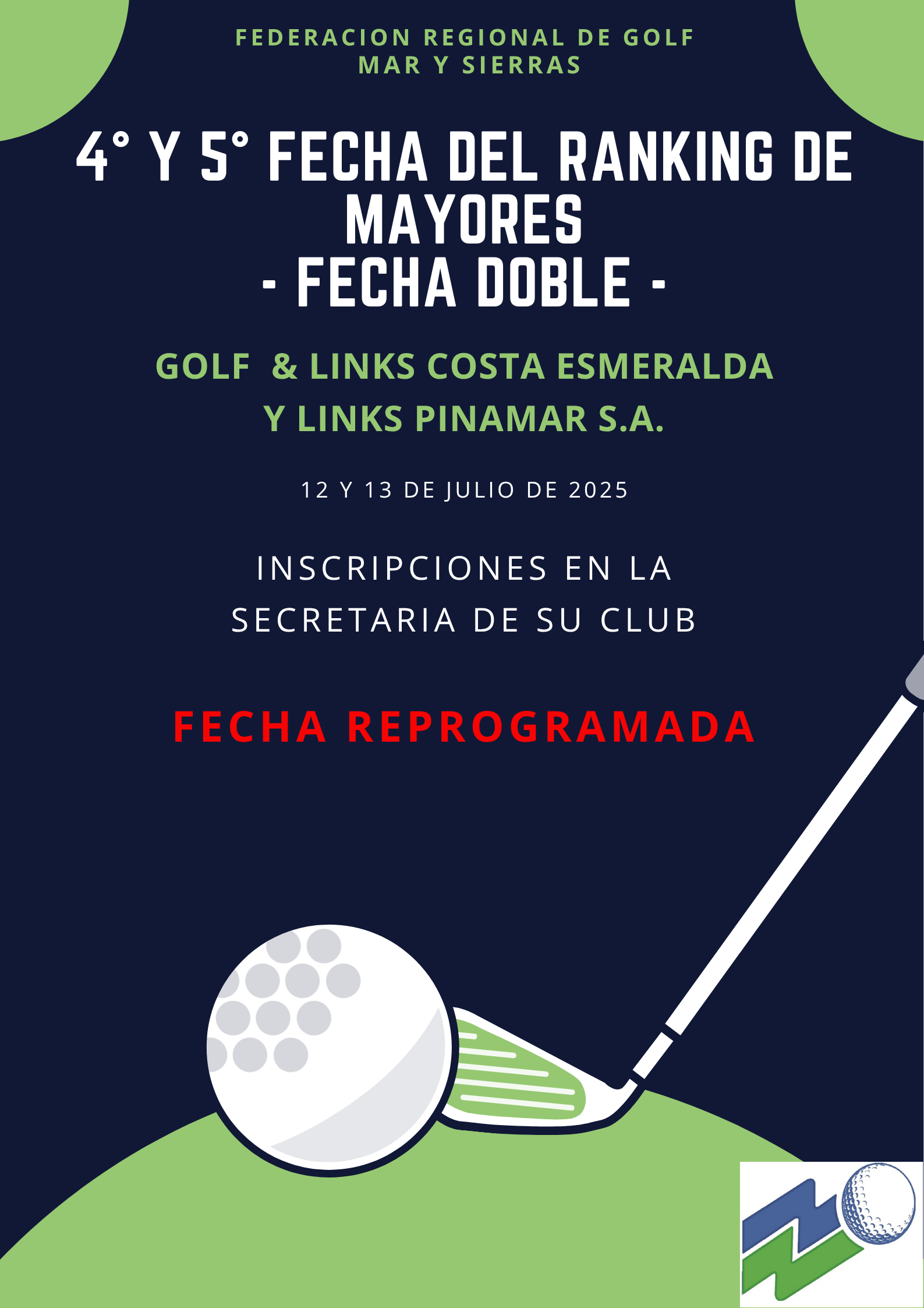 4° Y 5° Fecha Del Ranking De Mayores - Fecha Doble -